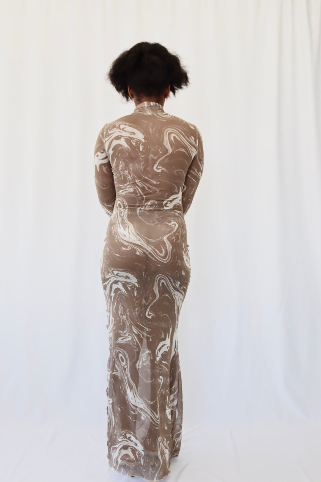 Wesley Sheer Wrap Dress