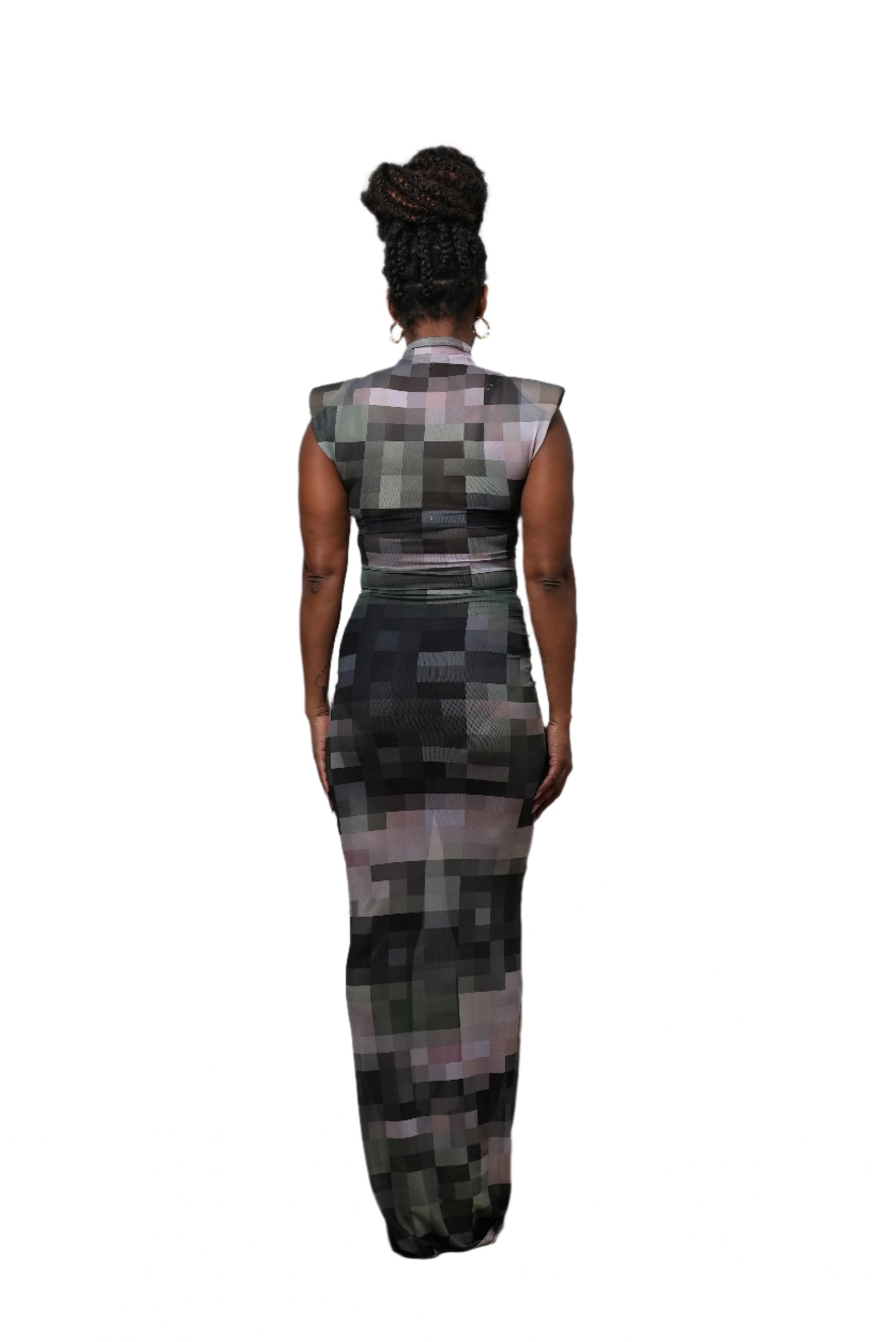 Vince Strong Shoulder Dress
