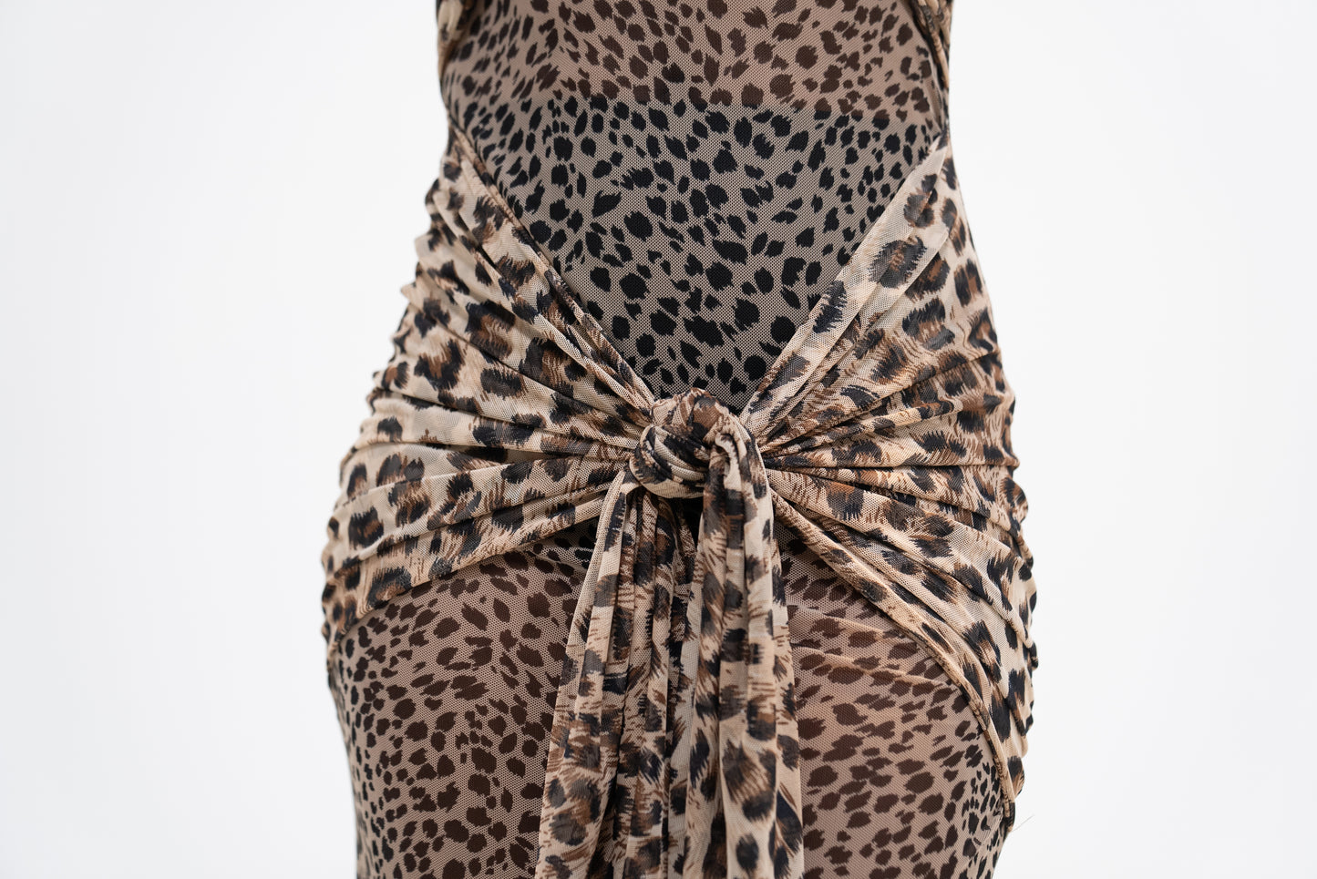 Suki Sheer Wrap Dress