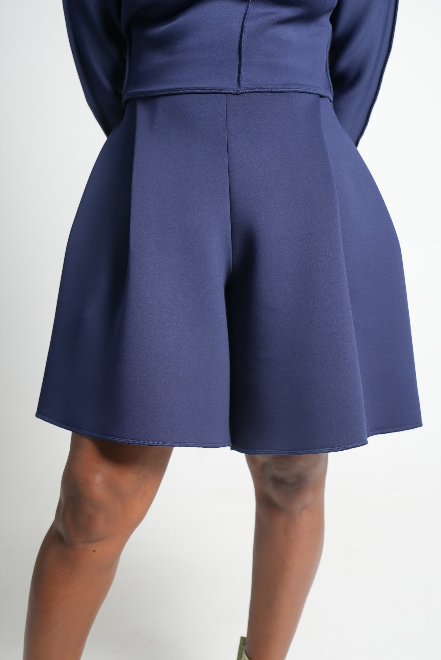 Oliver Pleated Shorts (Navy)