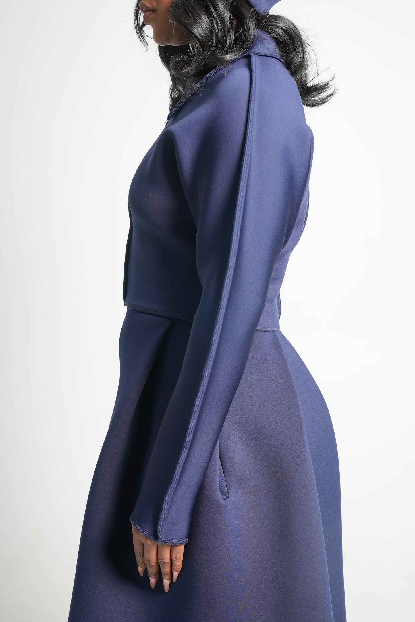 Tommy Collar Top (Navy)