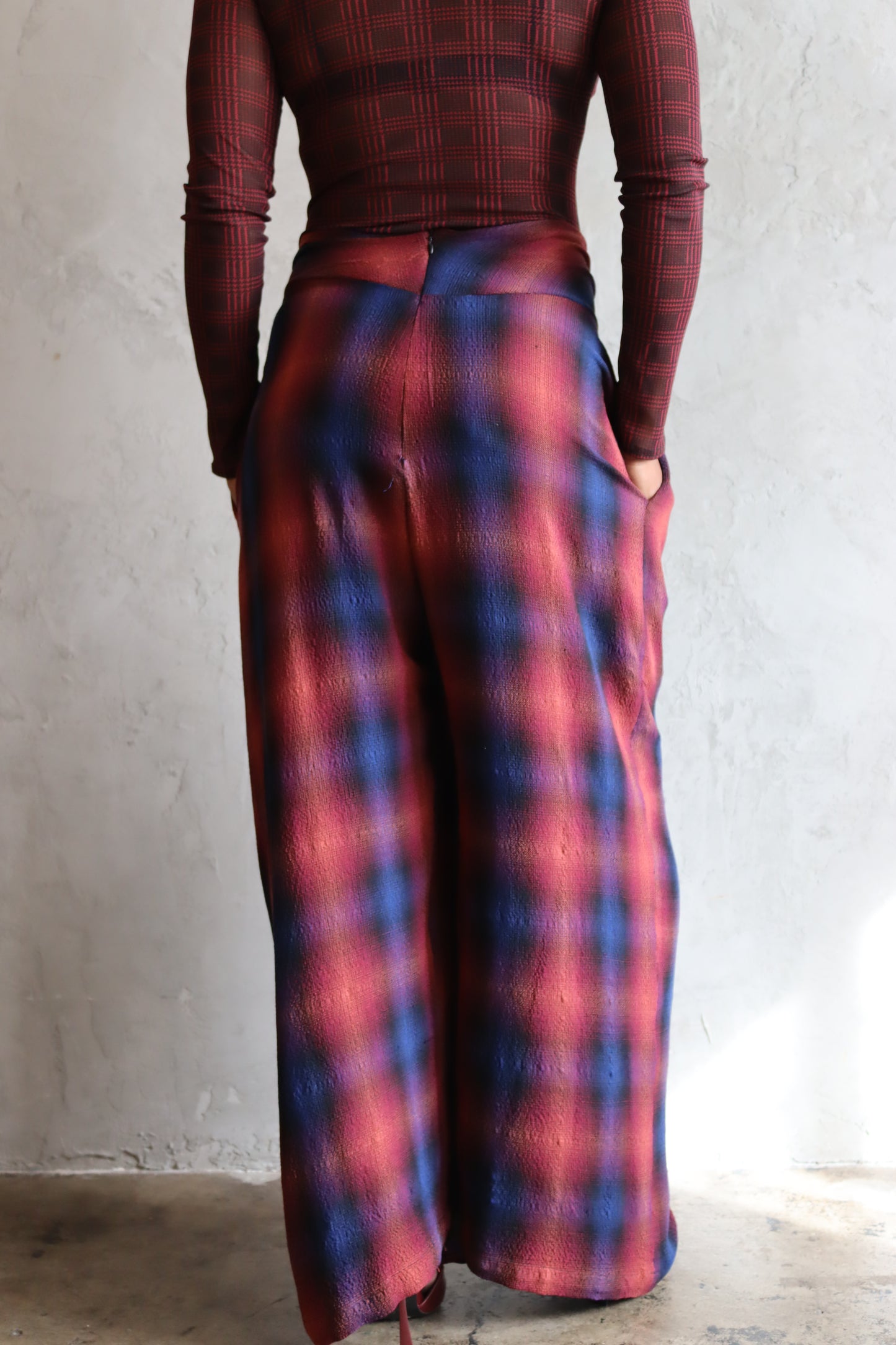 Yoshi Twist Pant (Plaid)