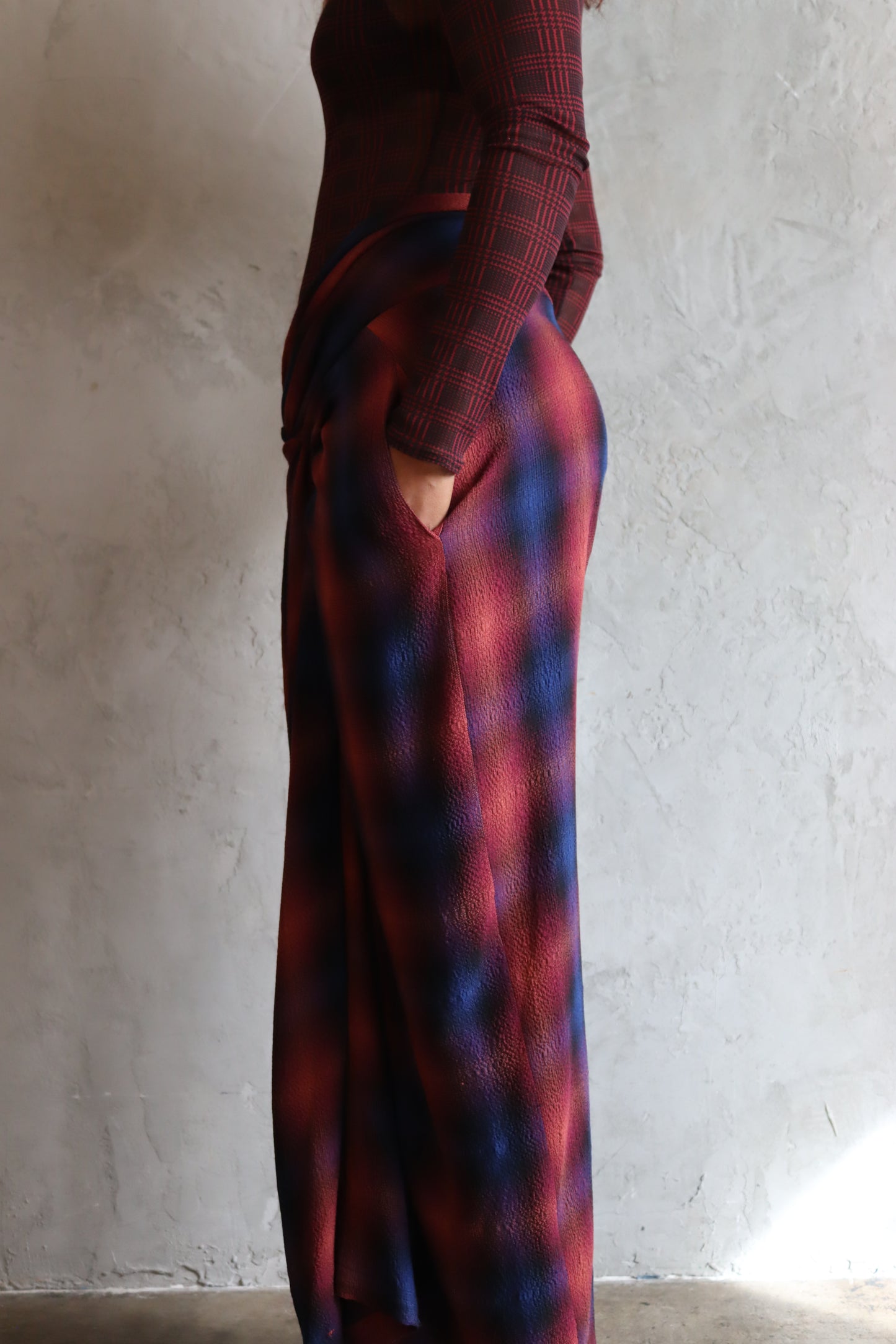 Yoshi Twist Pant (Plaid)