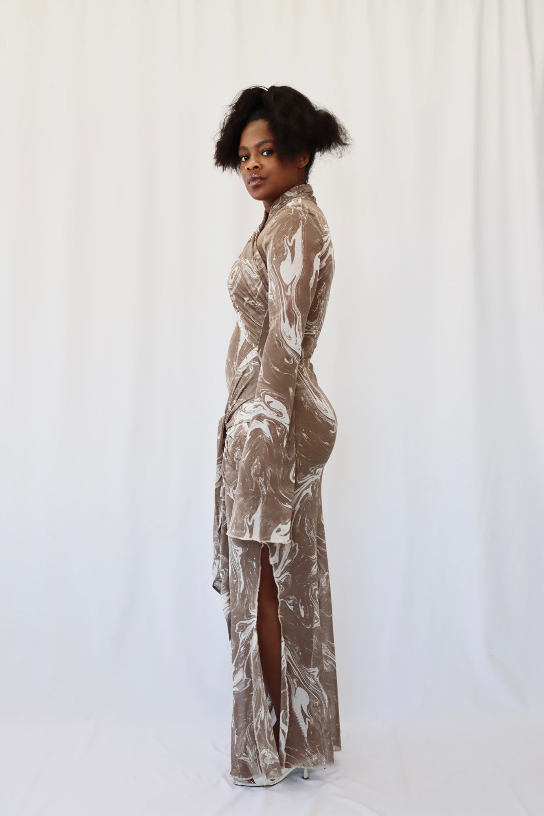 Wesley Sheer Wrap Dress