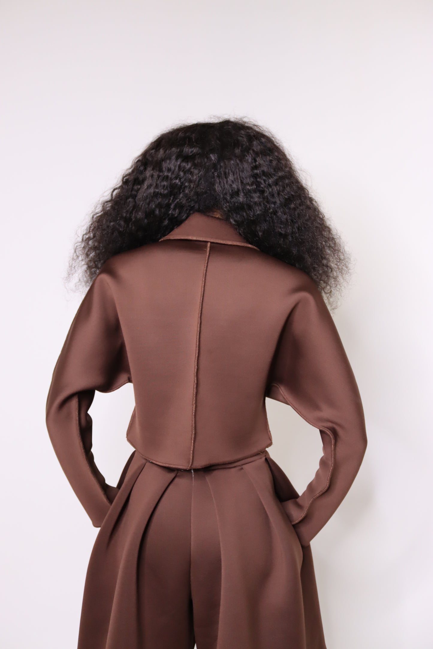 Tommy Collar Top (Brown)
