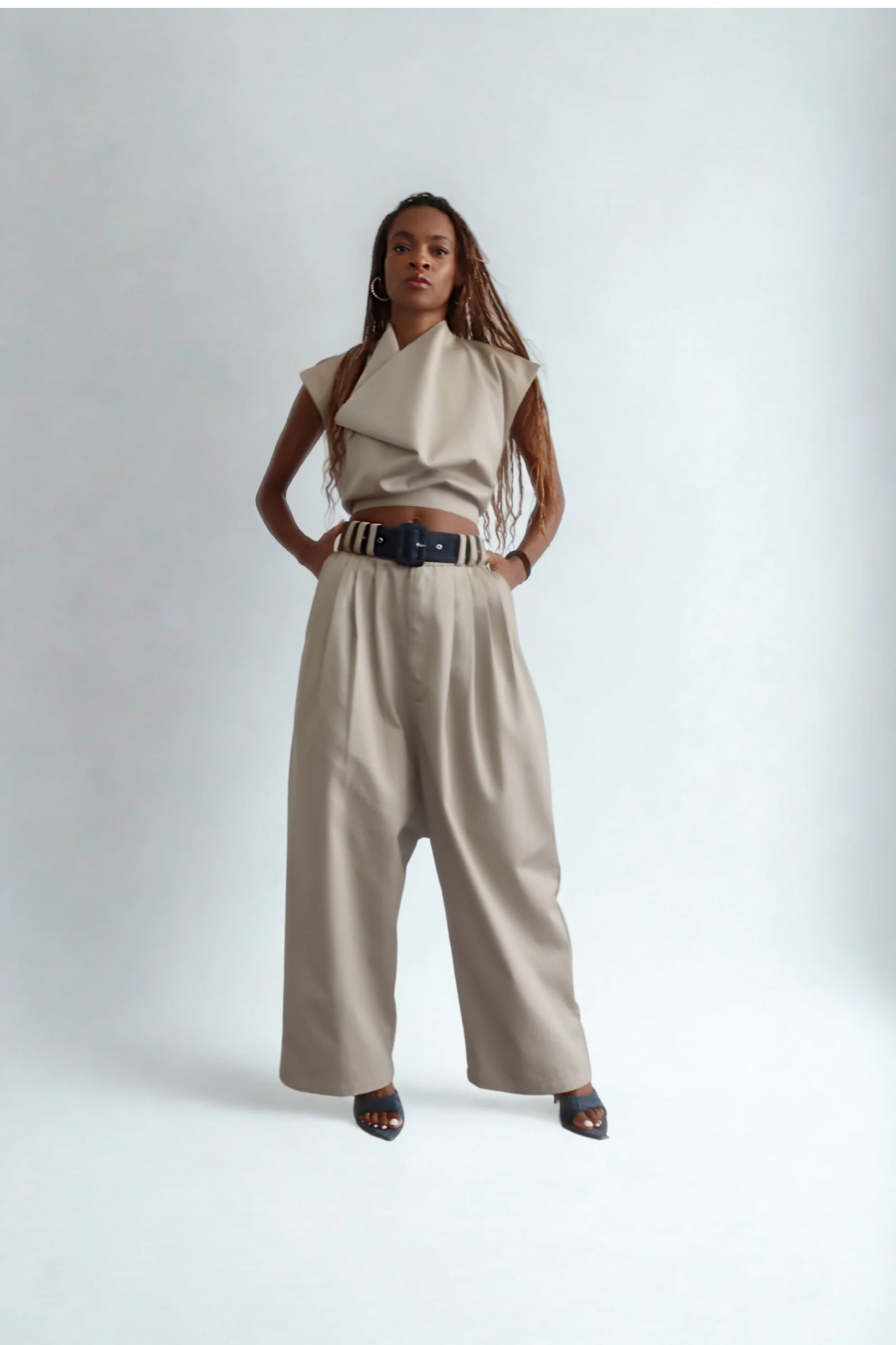 Victor Pleated Trouser (Khaki)
