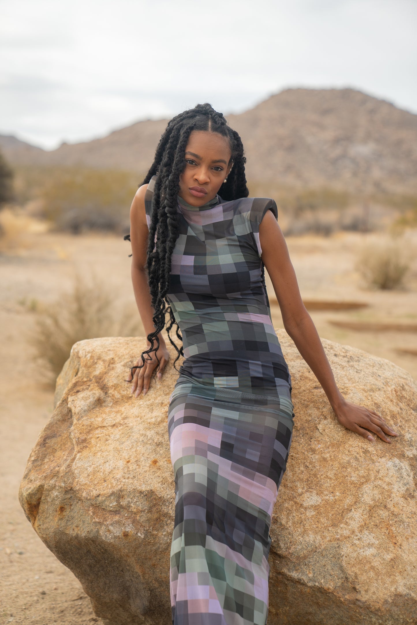 Vince Strong Shoulder Dress