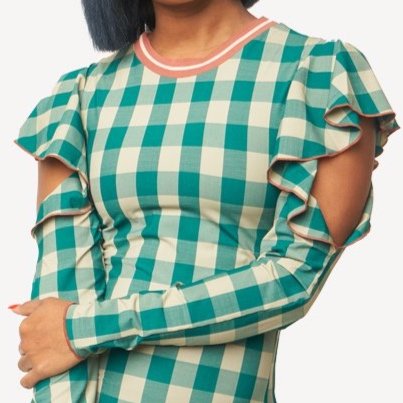 Peyton Ruffle Sleeve Midi Dress