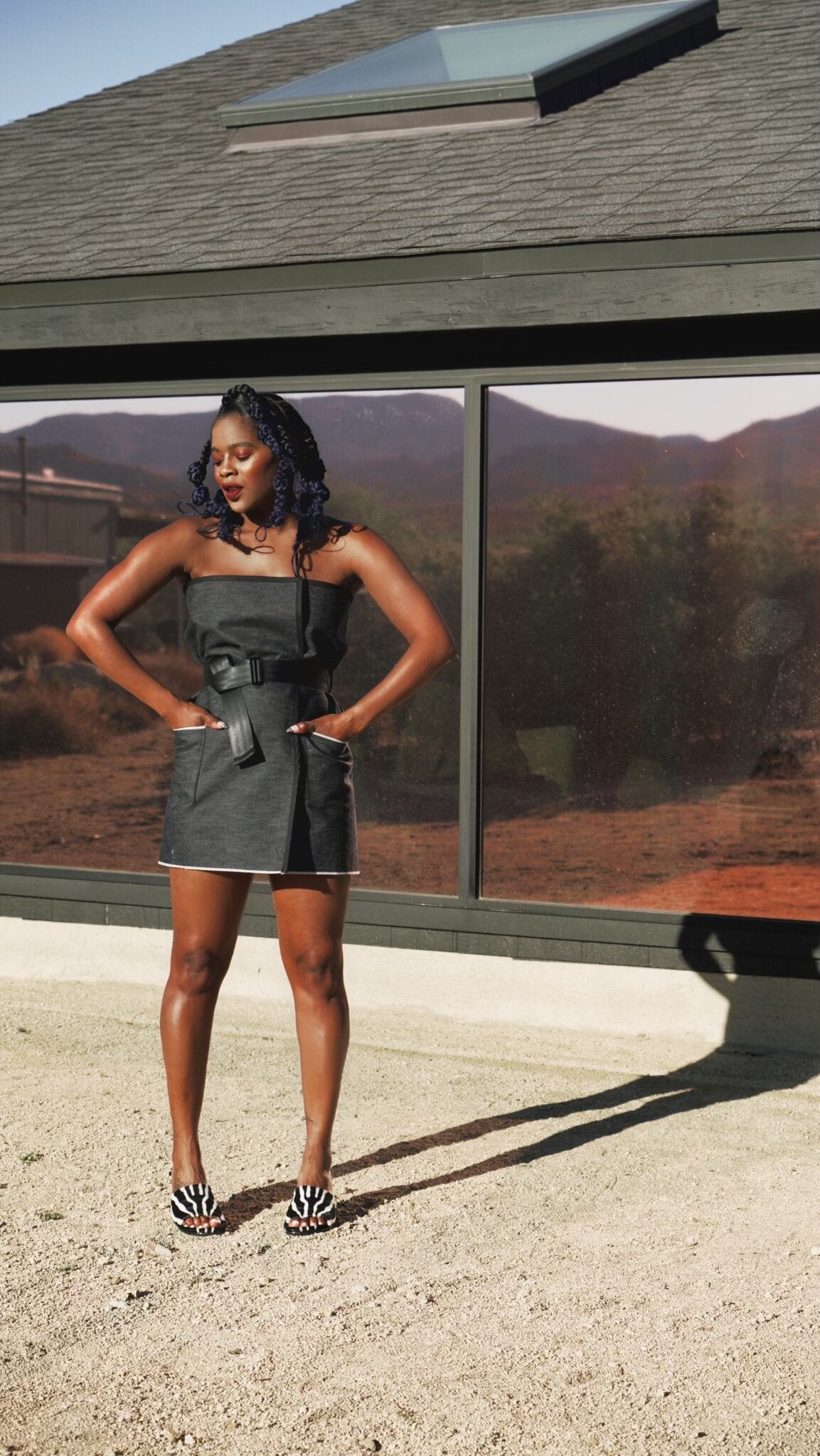 Phoenix Reversible Paperbag Dress