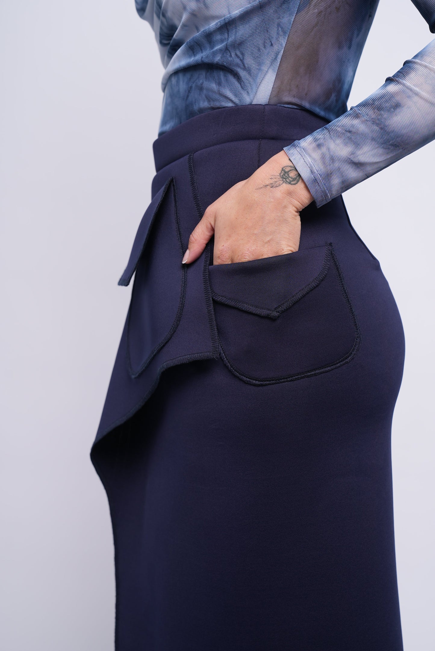 Mara Maxi Wrap Pencil Skirt