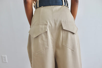 Victor Pleated Trouser (Khaki)
