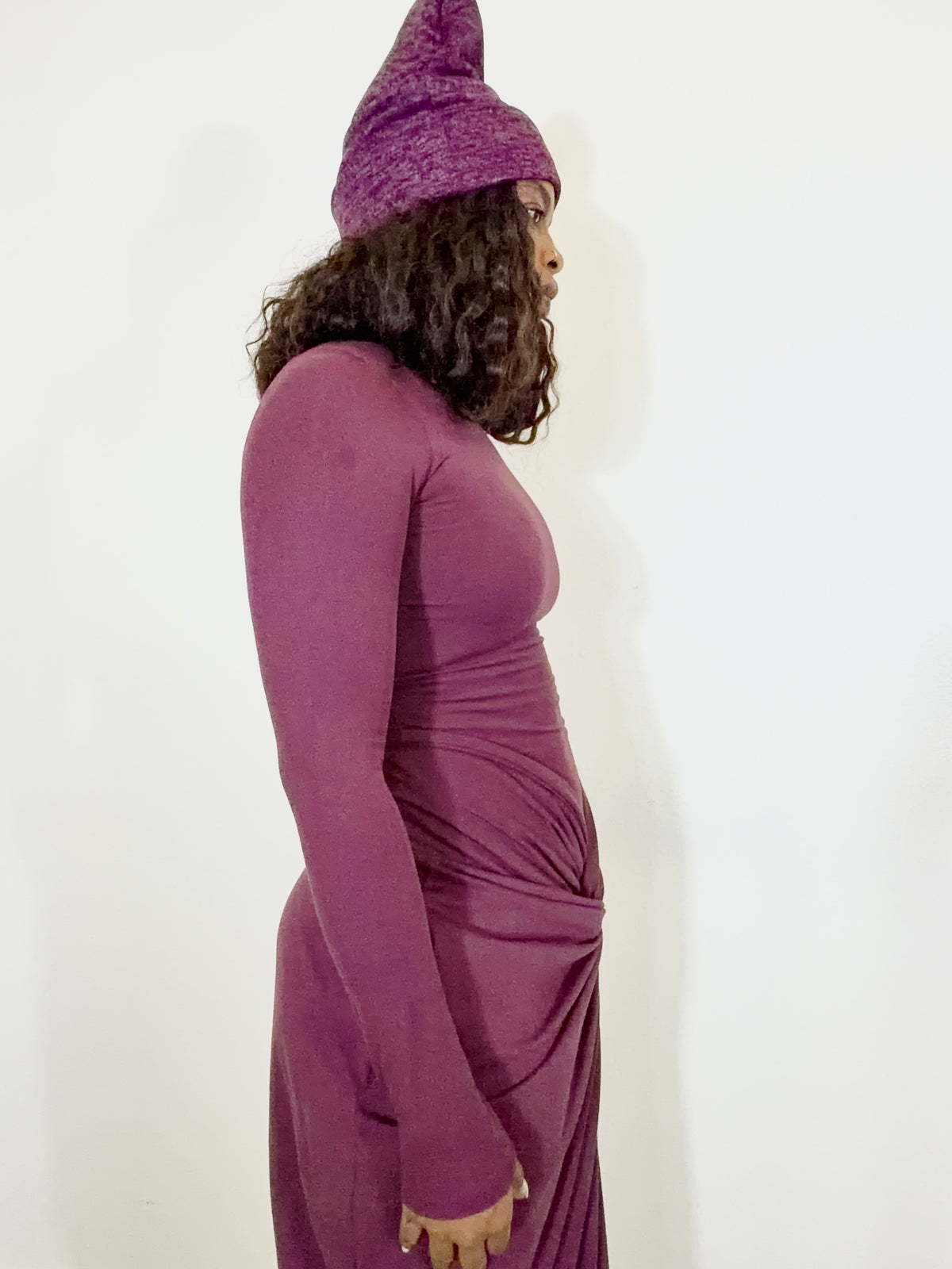 Brittney Turtleneck Bodysuit (Wine)