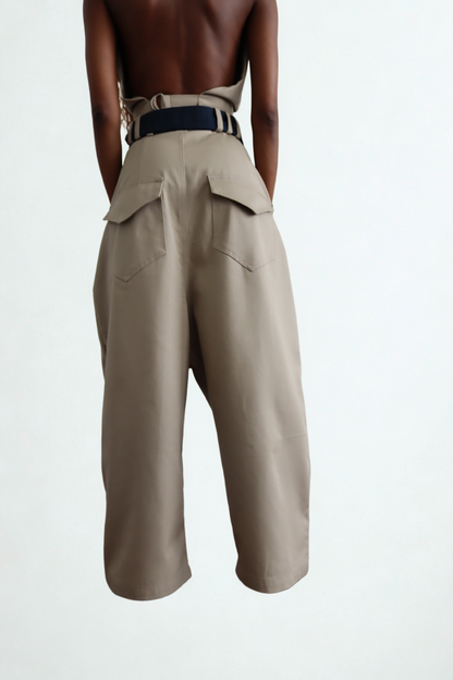 Victor Pleated Trouser (Khaki)