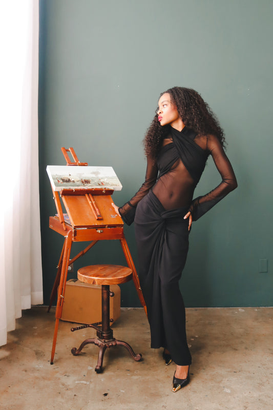 Yoshi Twist Pant (Black)