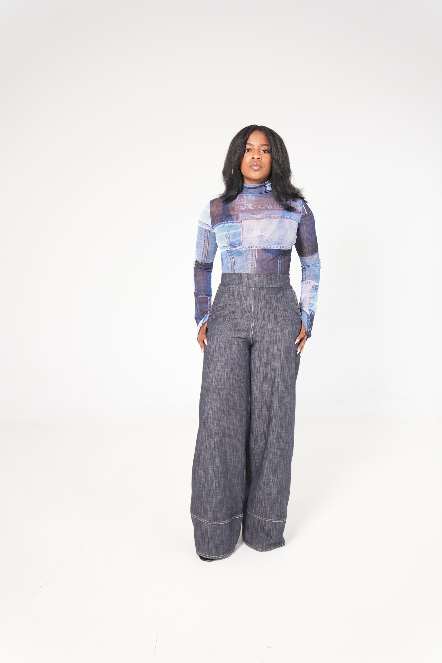 Taya Denim Trouser