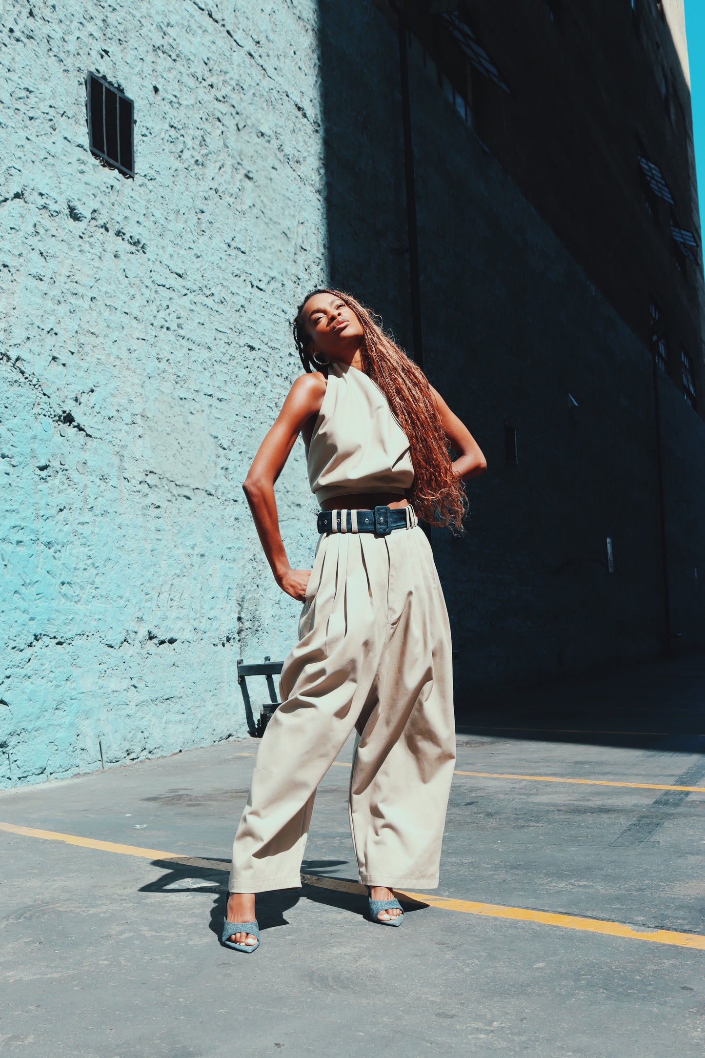 Victor Pleated Trouser (Khaki)