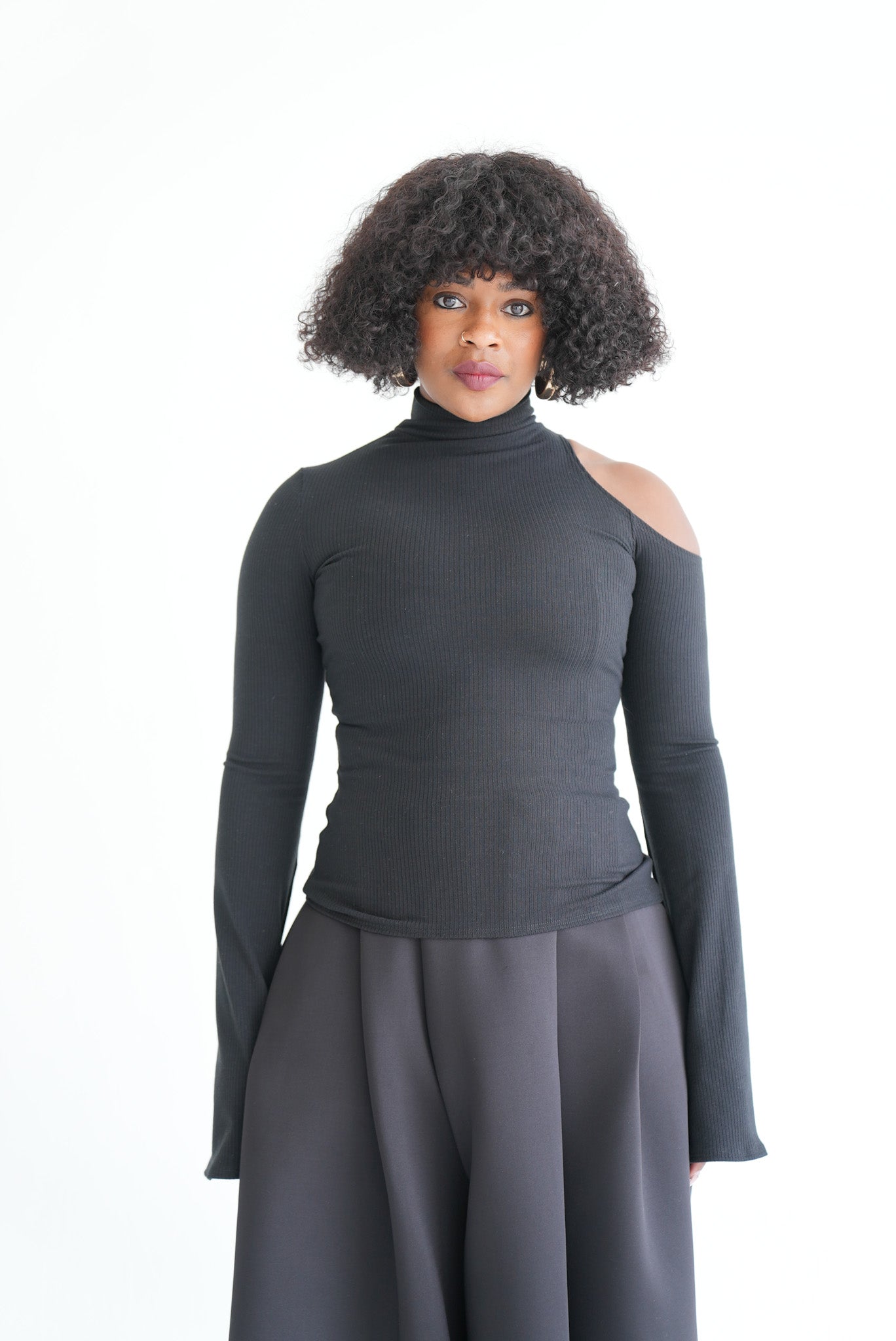 Tina Cut-Out Turtleneck