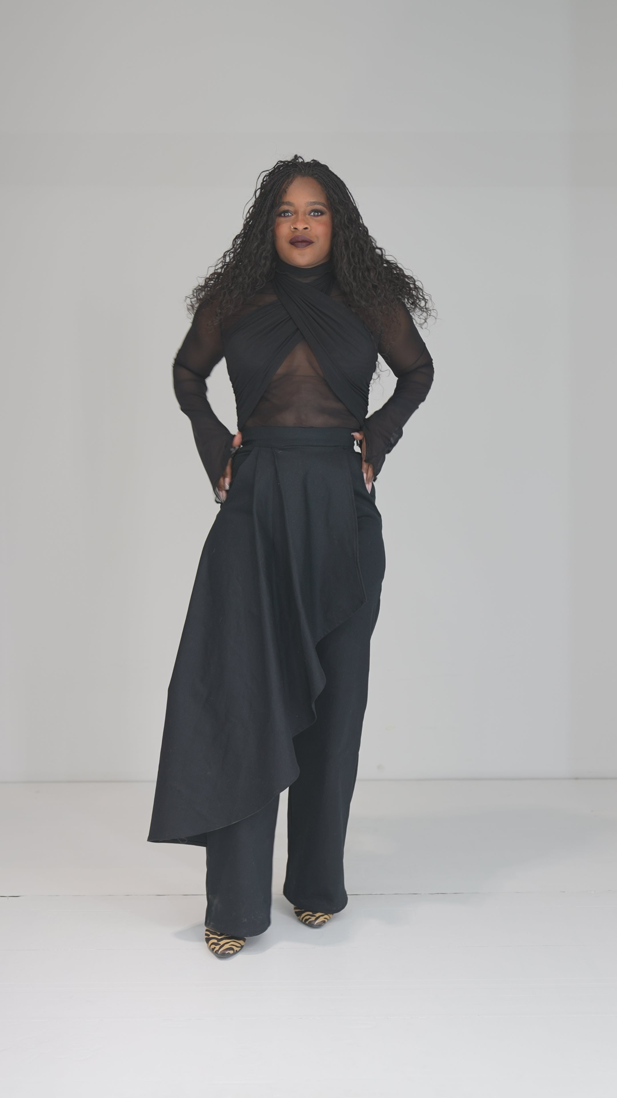 Tiana Sheer Turtleneck – Something By Sonjia